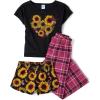 imageThe Childrens PlaceGirlsSleeveless Tank Top and Short 2 Piece Pajama SetSunflower 3PCMedium