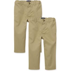 imageThe Childrens Place Baby Toddler Boys Chino PantsFlax 2 Pack
