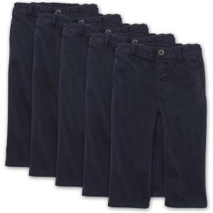 imageThe Childrens Place Baby Toddler Boys Chino PantsNew Navy 5 Pack