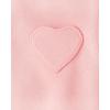 imageThe Childrens Place Baby Girls Long Sleeve Active Shirt and Pant 2 Piece OutfitFuzzy Pink Heart