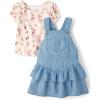 imageThe Childrens Place Baby Girls 2 Piece OutfitCloudless Wash