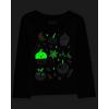 imageThe Childrens Place Baby Girls Be Kind Long Sleeve Graphic T ShirtHalloween Doodle PrintBlack 2pack