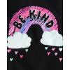 imageThe Childrens Place Baby Girls Cow Girl Graphic Long Sleeve Tee 2 PackHappyRainbowLove 3pack