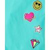 imageThe Childrens Place Baby Girls and Toddler Long Sleeve Ruffle TopBlueTie DyePinkPurple 4pack