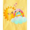 imageThe Childrens Place Girls and Toddler School Days Short Sleeve Graphic TShirtsRainbowDaddy RoarMommy Snail 3pack