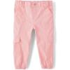 imageThe Childrens Place Baby Girls Cargo Jogger PantFuzzy Pink