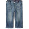 imageThe Childrens Place Baby Girls Wide Leg Denim JeansMarla Wash