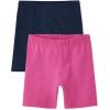 imageThe Childrens Place Baby Girls and Toddler Solid Bike ShortsTidalPink 2 Pack