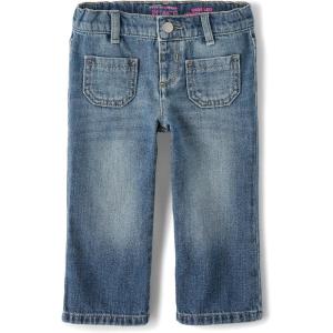 imageThe Childrens Place Baby Girls Wide Leg Denim JeansMarla Wash