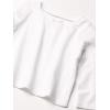 imageThe Childrens Place Baby Girls Basic Layering Long Sleeve Tee 2 PackWhite 2pack