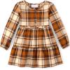 imageThe Childrens Place Baby Girls Plaid Flannel Woven Tiered DressHay Stack