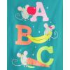imageThe Childrens Place baby girls Education Graphic TeeAbcColor WheelFlower123 3pack