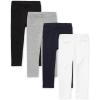 imageThe ChildrenS Place BabyGirls And Toddler LeggingsBlackWhiteTidalHeather Grey 4pack