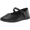 imageThe Childrens Place girls Closed Toe Maryjane FlatsBlack Scalop