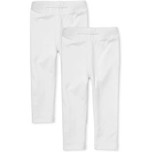 imageThe Childrens Place Baby Girls Leggings 2 PackWhite 2pack