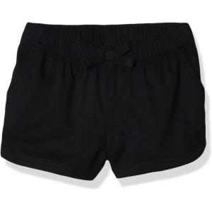 imageThe Childrens Place Baby Girls and Toddler Pull on Chambray ShortsBlack