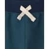 imageThe Childrens Place Baby Boys Active Fleece Jogger Pants 2 PackBlueGreenTeal 3 Pack