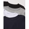 imageThe Childrens Place baby boys And Toddler Long Sleeve Basic Layering Tshirt T Shirt BlackH SmokeNew NavyWhite 4 Pack 3T US