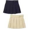 imageThe Childrens Place Baby Girls Uniform Bow Pleated Skort 2 PackSandyTidal 2pack
