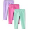 imageThe Childrens Place Baby Girls and Toddler Assorted Everyday Cozy Pull on LeggingsYreka Pink 3pack