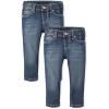 imageThe Childrens Place Baby and Toddler Girls Basic Skinny Jeans MultipackBlues Wash 2pack
