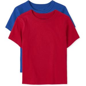 imageThe ChildrenS Place BabyBoys And Toddler Basic Short Sleeve TeeBlueRed 2pack