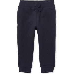 imageThe Childrens Place Baby Boys Active Fleece Jogger Pants 2 PackNew Navy Single