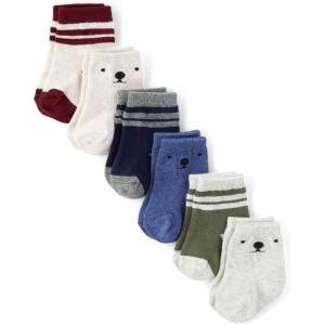 imageThe Childrens Place Baby Boys and Newborn Midi Socks Variety PackCritter 6pack