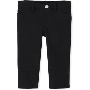 imageThe Childrens Place Baby Girls and Toddler SuperSoft Stretch Denim JeggingsBlack