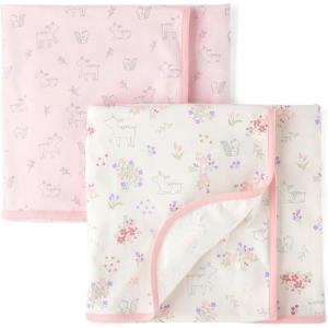 imageThe Childrens Place Baby Swaddle BlanketsWhite Daisy 2pack