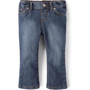 imageThe Childrens Place Baby Toddler Girls Basic Bootcut JeansVictory Blue Wash Single
