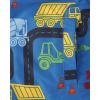imageThe Childrens Place Baby Boys and Toddler Heavy 3 in 1 Winter Jacket Wind WaterResistant Shell Fleece InnerBlue Construction Trucks