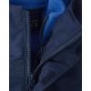 imageThe Childrens Place Baby Boys and Toddler Heavy 3 in 1 Winter Jacket Wind WaterResistant Shell Fleece InnerTidal