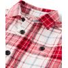 imageThe Childrens Place Baby Boys and Toddler Long Sleeve Plaid Flannel Button Up ShirtRed Cane Plaid