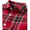 imageThe Childrens Place Baby Boys and Toddler Poplin Long Sleeve Button Down ShirtRed Tartan Print