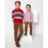 imageThe Childrens Place Baby Boys and Toddler Poplin Long Sleeve Button Down ShirtRed Tree Stripe