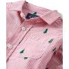 imageThe Childrens Place Baby Boys and Toddler Poplin Long Sleeve Button Down ShirtRed Tree Stripe