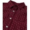 imageThe Childrens Place Baby Boys and Toddler Poplin Long Sleeve Button Down ShirtRedwood Dot