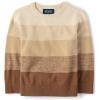 imageThe Childrens Place Baby Boys and Toddler Crew Neck Pullover SweaterCinamon Stripe