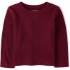 imageThe Childrens Place Baby Boys and Toddler Long Sleeve Everday Casual Thermal Knit ShirtRedwood