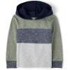 imageThe Childrens Place Baby Boys and Toddler Shirt with HoodGreenwich Colorblock