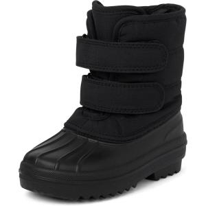 imageThe Childrens Place Baby Boys Faux Fur Trim Snow BootBlackBlack
