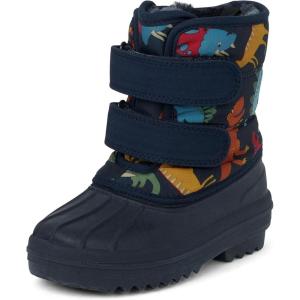 imageThe Childrens Place Baby Boys Faux Fur Trim Snow BootDino Print