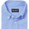 imageThe ChildrenS Place Boys Short Sleeve Oxford ShirtLt Blue