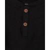 imageThe Childrens Place Baby Toddler Boys Long Sleeve Thermal Henley TopBlack