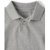 imageThe Childrens Place Boys Multipack Short Sleeve Pique PoloFlameSmokeBlack 3pack