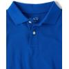 imageThe Childrens Place Boys Uniform Long Sleeve Pique PoloBlackRenew Blue 2pack