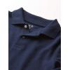 imageThe Childrens Place Boys Uniform Long Sleeve Pique PoloNautico 2pack