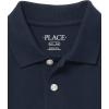 imageThe Childrens Place Boys Uniform Long Sleeve Pique PoloNauticoWhite 4pack