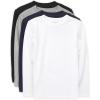 imageThe ChildrenS Place Boys Basic Long Sleeve TeeBlackNew NavySmokeWhite 4pack